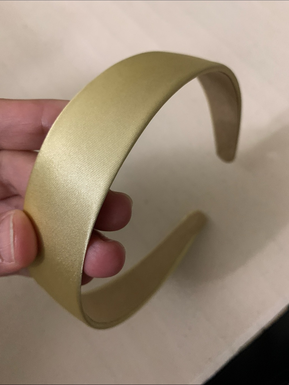 Gold Satin Padded Headband - 2 for $10